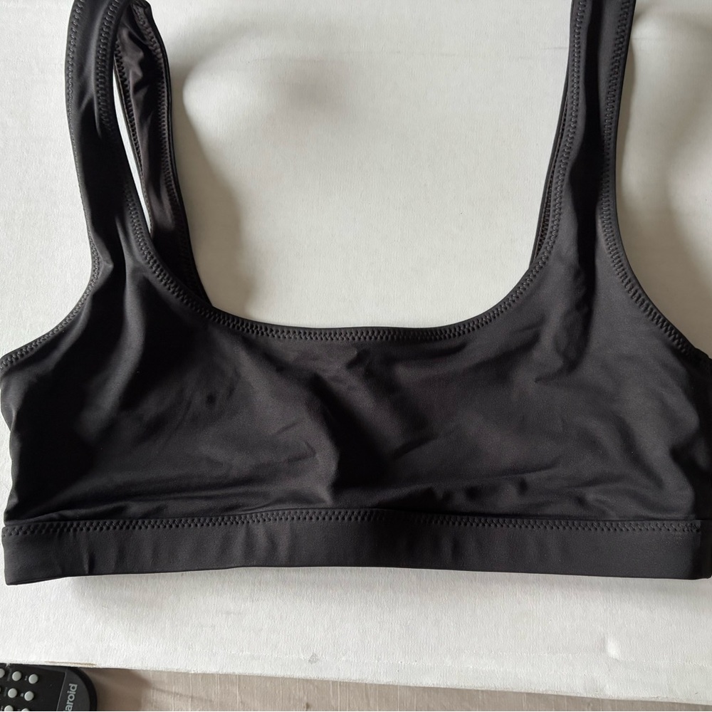 SKIMS Black Bikini Top Swimwear